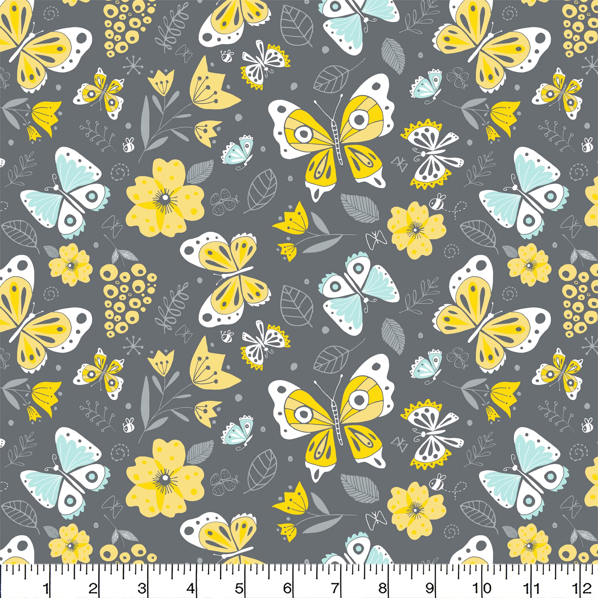 Camelot Fabrics Iron Flutter Buzz on the Wing Cotton Fabric